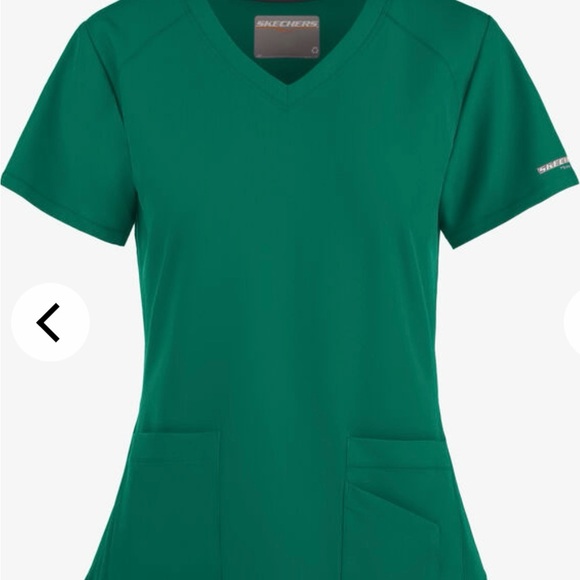 Set of two Skechers by Barco Breeze Women's 3-Pocket STRETCH V-Neck Scrub Top - Picture 4 of 12